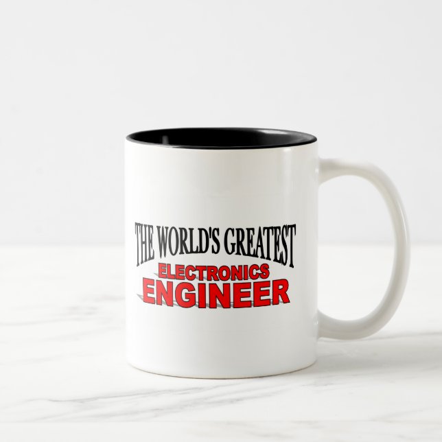 The World's Greatest Electronics Engineer Two-Tone Coffee Mug (Right)