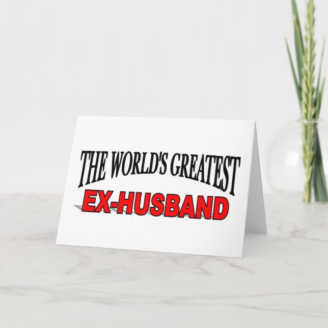 The World's Greatest Ex-Husband Card (Front)