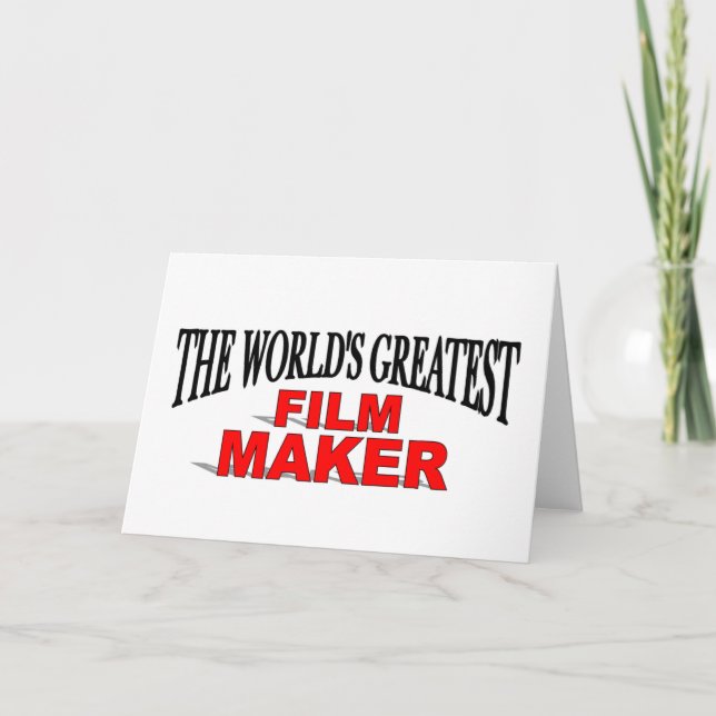 The World's Greatest Film Maker Card (Front)