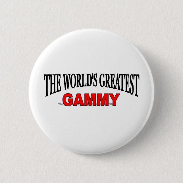 The World's Greatest Gammy Pinback Button (Front)