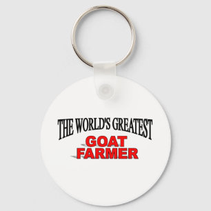 The World's Greatest Goat Farmer Keychain