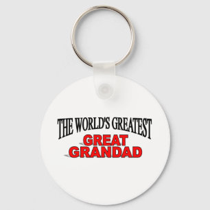The World's Greatest Great Grandad Keychain