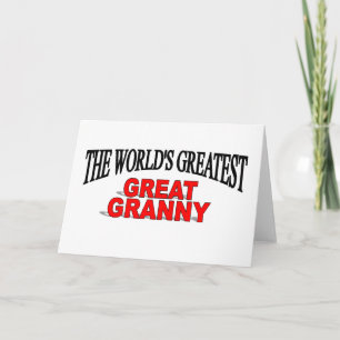 The World's Greatest Great Granny Card