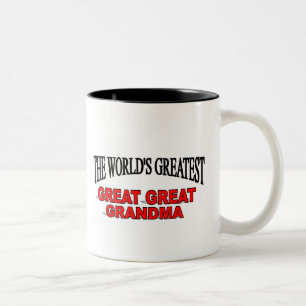 The World's Greatest Great Great Grandma Two-Tone Coffee Mug