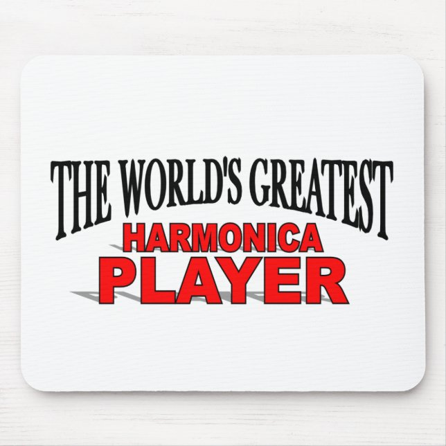 The World's Greatest Harmonica Player Mouse Pad (Front)