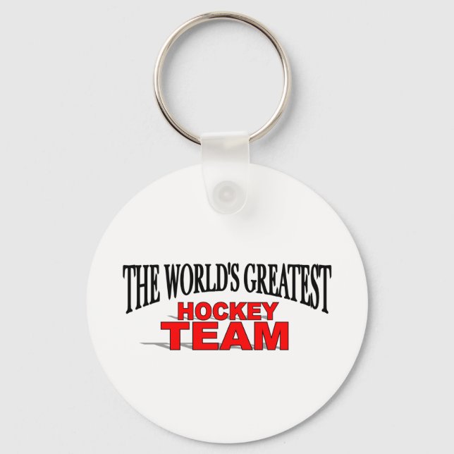 The World's Greatest Hockey Team Keychain (Front)