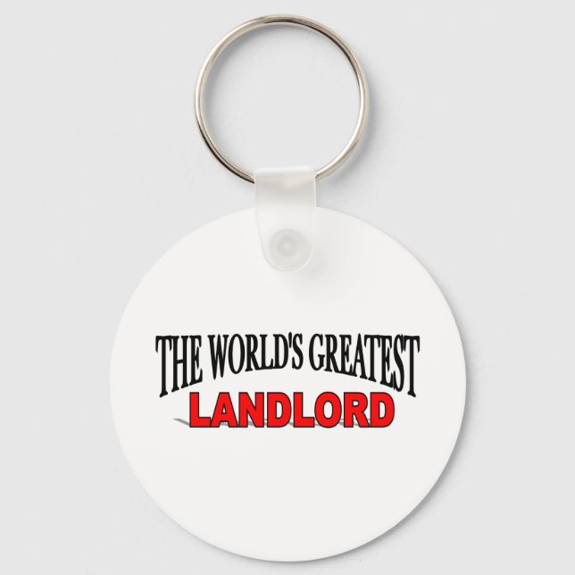 The World's Greatest Landlord Keychain (Front)