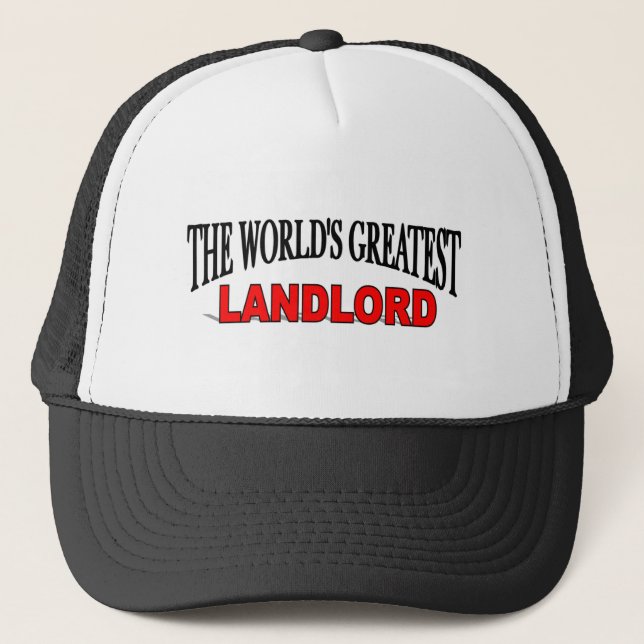 The World's Greatest Landlord Trucker Hat (Front)
