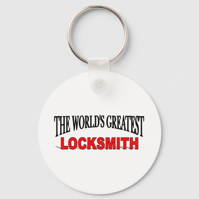 The World's Greatest Locksmith Keychain (Front)