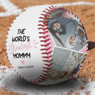 The World's Greatest Mommy 4 Photo Baseball