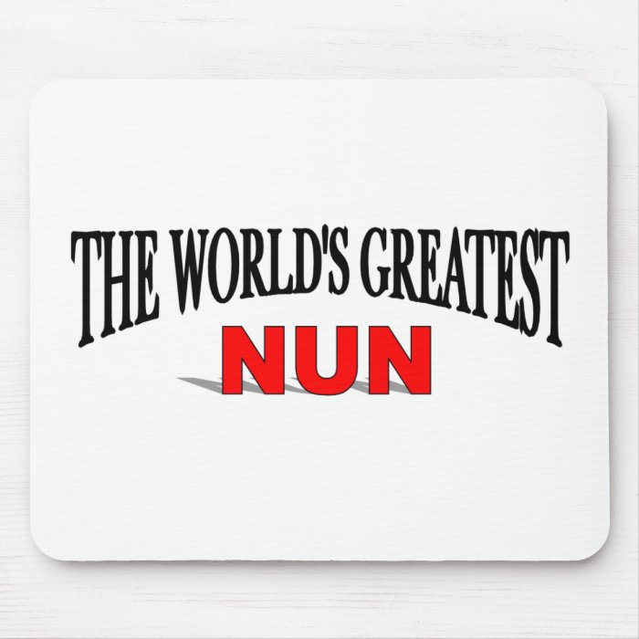The World's Greatest Nun Mouse Mats