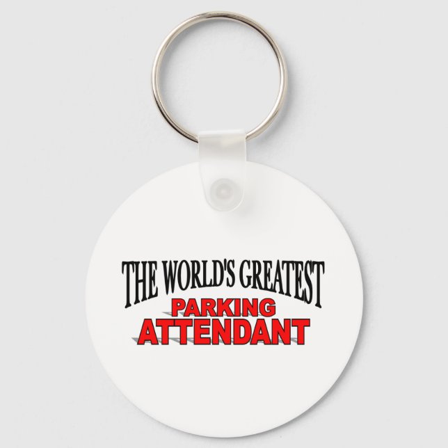 The World's Greatest Parking Attendant Keychain (Front)