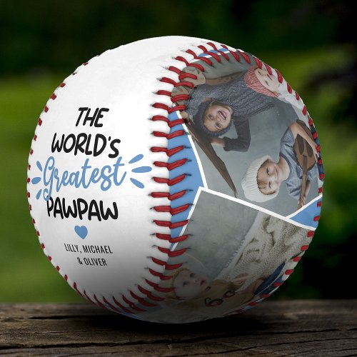 The Worlds Greatest Pawpaw 4 Photo Baseball