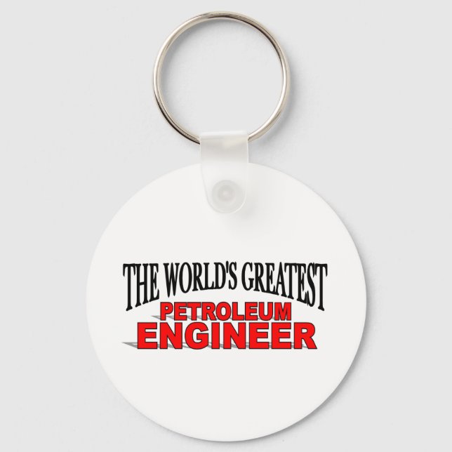 The World's Greatest Petroleum Engineer Keychain (Front)