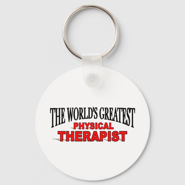 The World's Greatest Physical Therapist Keychain (Front)
