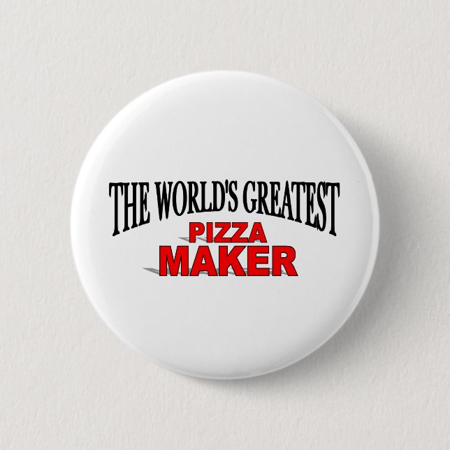 The World's Greatest Pizza Maker Pinback Button (Front)