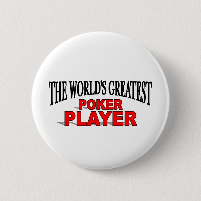 The World's Greatest Poker Player Pinback Button (Front)
