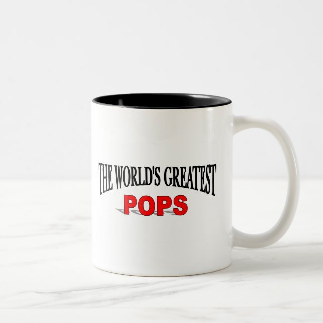 The World's Greatest Pops Two-Tone Coffee Mug (Right)