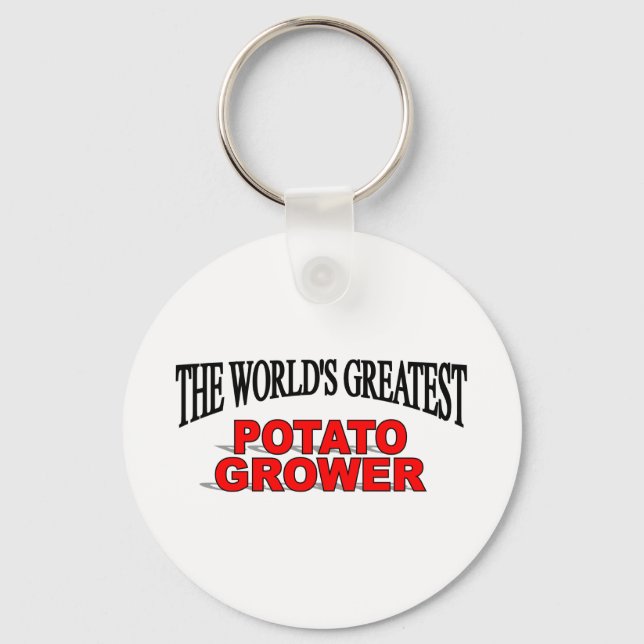 The World's Greatest Potato Grower Keychain (Front)