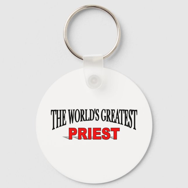 The World's Greatest Priest Keychain (Front)