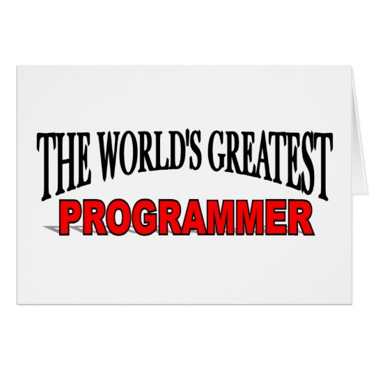 The World's Greatest Programmer Cards (Front Horizontal)