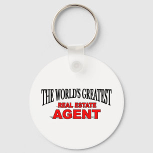 The World's Greatest Real Estate Agent Keychain