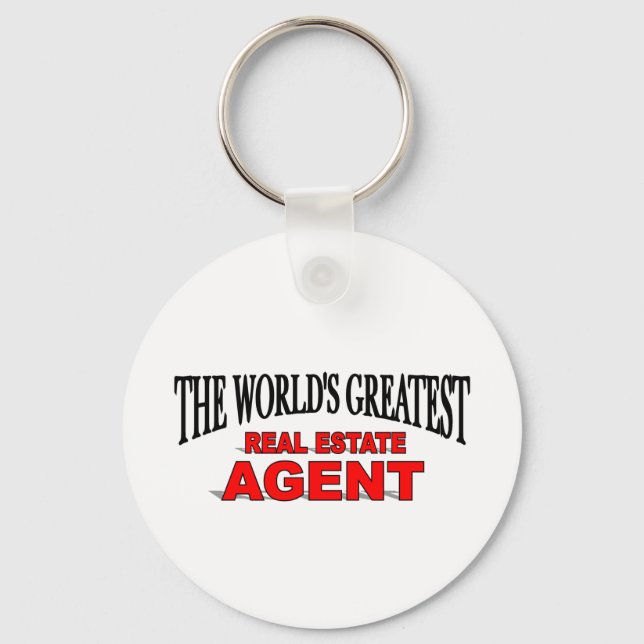 The World's Greatest Real Estate Agent Keychain (Front)