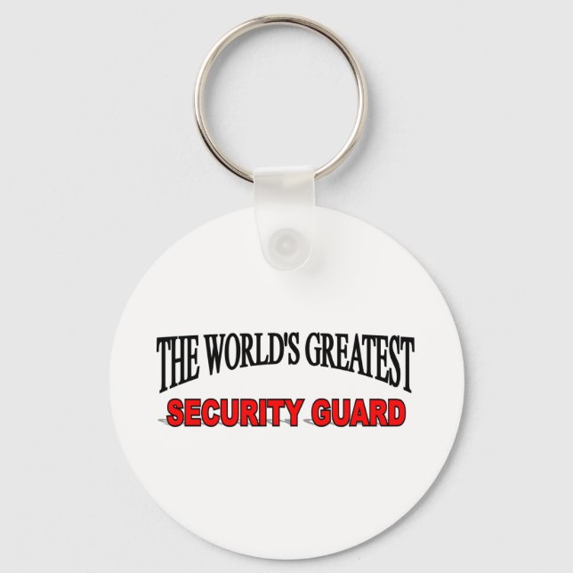 The World's Greatest Security Guard Keychain (Front)