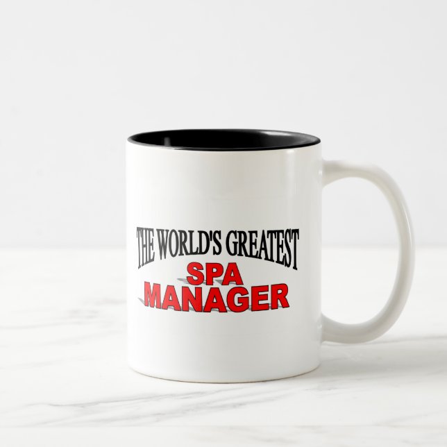 The World's Greatest Spa Manager Two-Tone Coffee Mug (Right)