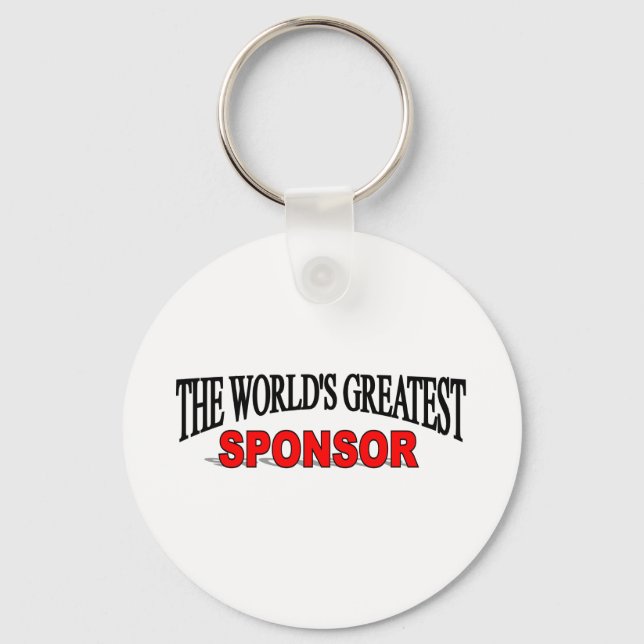 The World's Greatest Sponsor Keychain (Front)