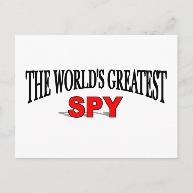 The World's Greatest Spy Postcard (Front)