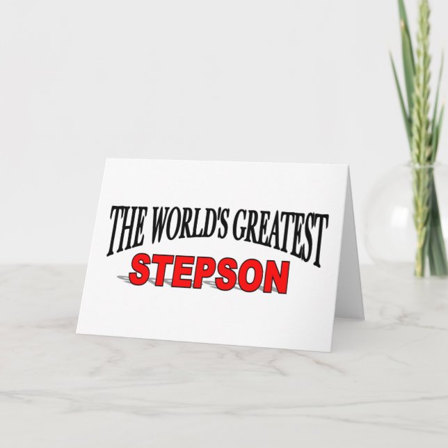 The World's Greatest Stepson Card (Front)