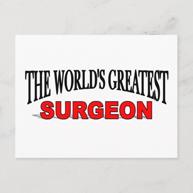 The World's Greatest Surgeon Postcard (Front)
