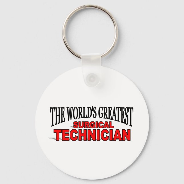 The World's Greatest Surgical Technician Keychain (Front)