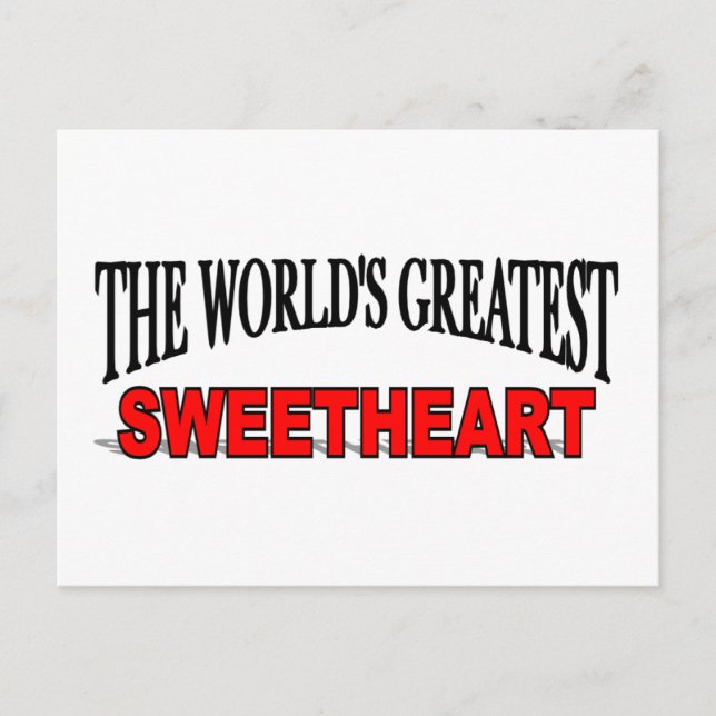 The World's Greatest Sweetheart Postcard (Front)