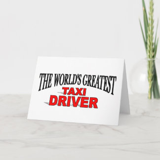 The World's Greatest Taxi Driver Card