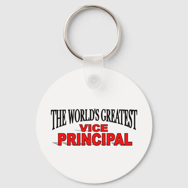 The World's Greatest Vise Principal Keychain (Front)