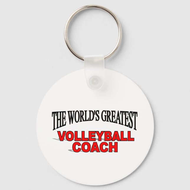 The World's Greatest Volleyball Coach Keychain (Front)
