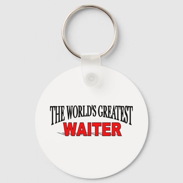 The World's Greatest Waiter Keychain (Front)