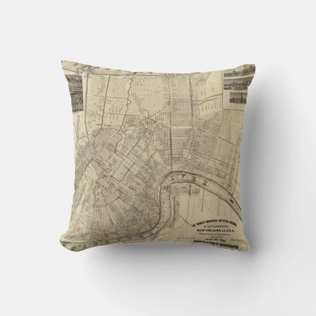 The World's Industrial Throw Pillow (Front)