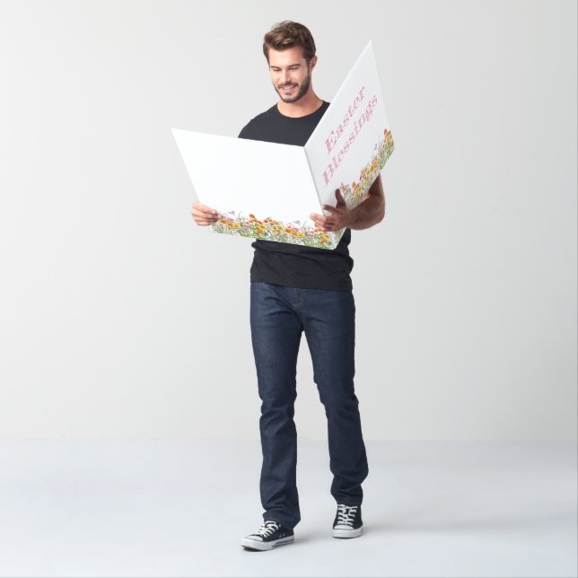 The Worlds Largest Vintage  Easter Jumbo Card (In Situ)