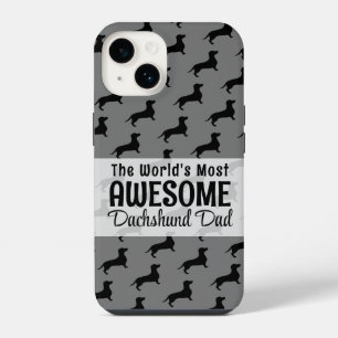 The Worlds Most Awesome Dachshund Dad Gift iPhone 14 Case