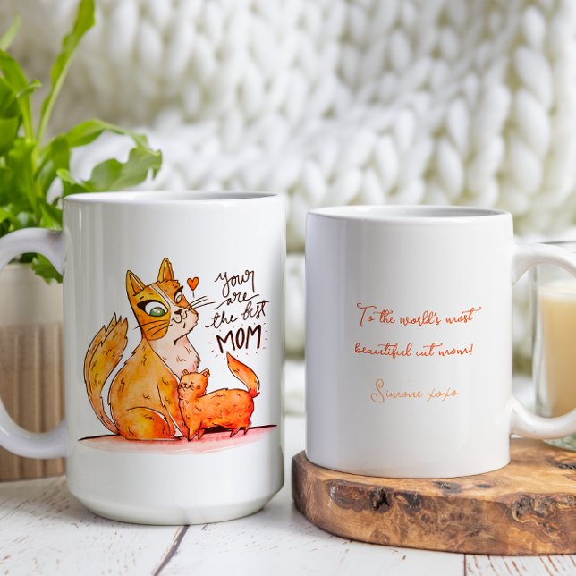The Worlds Most Beautiful Cat Mom Coffee Mug (Creator Uploaded)
