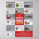The World&#39;s Most Dangerous Foods For Dogs Poster at Zazzle