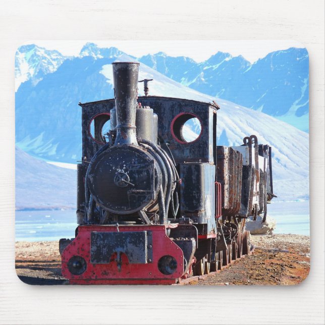 The world's northernmost train, Svalbard Mouse Pad (Front)