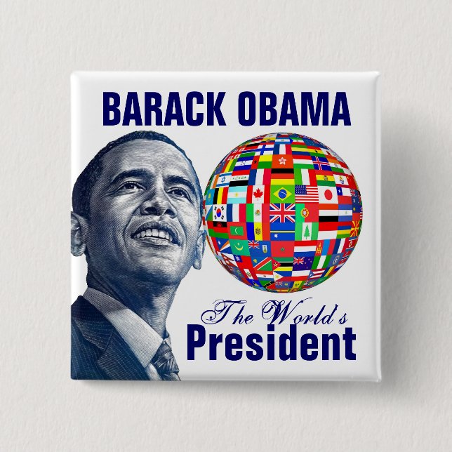 The World's President Pinback Button (Front)