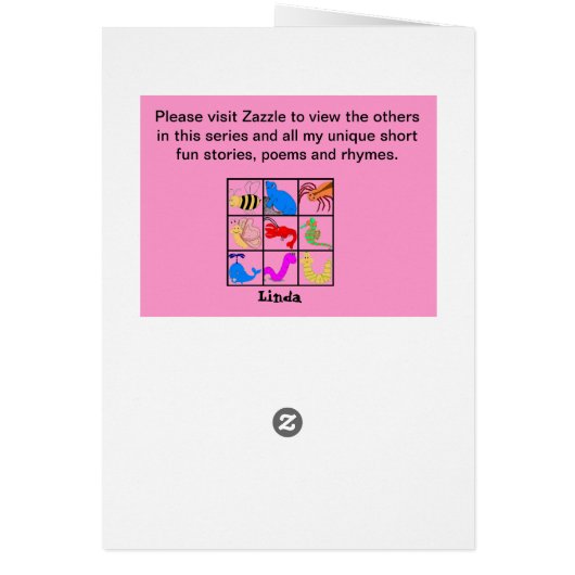 The Worm - Note Size Sample Card (Back)