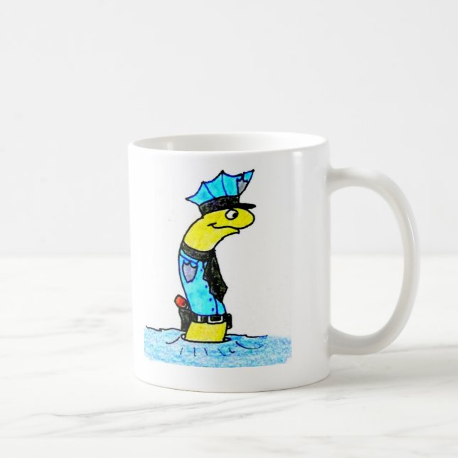 the worm police coffee mug (Right)