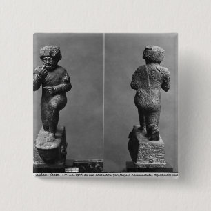 The worshipper from Larsa, front and back view Pinback Button
