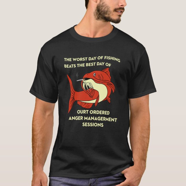 The Worst Day of Fishing Beats The Best Day of Cou T-Shirt (Front)